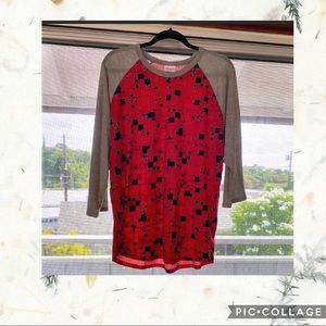 Lula Roe “Randy” Baseball Style shirt NWT